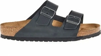 Birkenstock Leder-Pantoletten "Arizona" in Schwarz - Weite N, Gr&ouml;&szlig;e 40, Damen