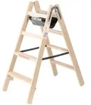 MUNK Holz Stufen-Stehleiter 2x4 Stufen