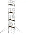 MUNK Klappger&uuml;st SG 0,75x1,80m mit Ausleger und Sicherheitsgel&auml;nder 9,96m AH