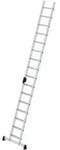 MUNK Stufenanlegeleiter mit nivello-Traverse und Ergo-Pad 16 Stufen