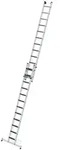 MUNK Stufen- Seilzugleiter mit Nivello-Traverse und clip-step R13 2x12 Stufen