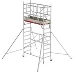 Altrex Fahrger&uuml;st RS Tower 44-POWER Alu mit Holz-Plattform 4,80m AH 0,75x1,85m