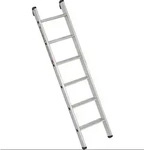 Euroline Premium 30174 Alu Stufenanlegeleiter mit integriertem Anlegegummi 8 Stufen