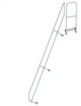 MUNK Handlauf f&uuml;r Treppe 60&deg; mit Plattform, 12 Stufen