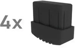 MUNK Innenschuh f&uuml;r Regalleiter elektrisch ableitf&auml;hig 50x20mm 4 St&uuml;ck