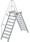Euroline 512 &Uuml;berstieg 60&deg; 800mm Stufenbreite 2x9 Stufen Alu gerieft