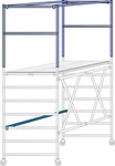 Iller Professional Klappger&uuml;st mit Ausbaueinheit 1,35x1,80 m | 3,50m AH