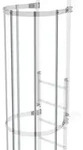 MUNK R&uuml;ckenschutzstrebe 3220mm lang Aluminium eloxiert
