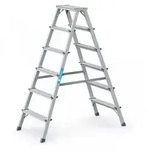 Zarges genietete Bockleiter eloxiert Scana B 2x6 Stufen