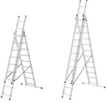 Hailo HobbyStep combi Mehrzweckleiter 3x12 Sprossen