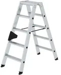 MUNK Stehleiter mit ergo-pad beidseitig begehbar 2x5 Stufen