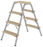 MUNK Stahl-Holz-Tritt 4 Stufen