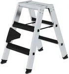 MUNK Stehleiter beidseitig begehbar mit relax-step 2x3 Stufen