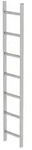 MUNK Schachtleiter aus Edelstahl 300mm breit 7 Sprossen 1,96m lang