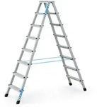 Zarges genietete Stehleiter eloxiert XLstep B 2x10 Stufen