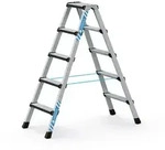 Zarges Comfortstep B Stehleiter mit gepolsterter Stufen-Vorderkante 2x5 Stufen