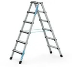 Zarges Comfortstep B Stehleiter mit gepolsterter Stufen-Vorderkante 2x6 Stufen