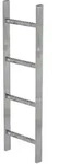 MUNK Schachtleiter Stahl verzinkt 300mm breit 4 Sprossen 1,12m lang