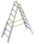 Layher Topic 1061 Treppenstehleiter 2x7 Sprossen