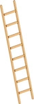 Layher 1052 Holzanlegeleiter 8 Sprossen