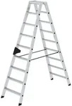 MUNK Stehleiter mit ergo-pad beidseitig begehbar 2x9 Stufen