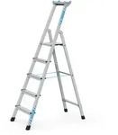 Zarges genietete Stehleiter, eloxiert XLstep S 5 Stufen