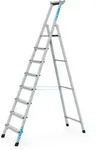 Zarges genietete Stehleiter, eloxiert XLstep S 8 Stufen