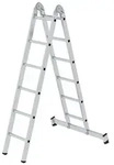 MUNK Gelenk-Klappleiter mit Nivello&reg; Traverse 2x6 Sprossen