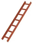 MUNK Aluminium Dachleiter 7 Sprossen rot