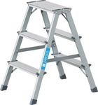 Zarges genietete Bockleiter eloxiert Scana B 2x3 Stufen