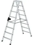 MUNK Stehleiter mit ergo-pad beidseitig begehbar 2x8 Stufen