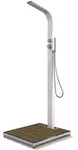 Eichenwald Modell 70 Gartendusche Helena mit WPC Plattform sandfarbig