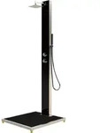Eichenwald Modell 70 Glasdusche Kuba mit Bodenplatte in Anthrazit