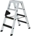 MUNK Stehleiter beidseitig begehbar mit clip-step R13 250kg 4 Stufen