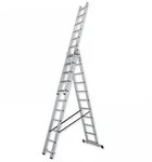 Krause Corda Aluminium-Vielzweckleiter 3x11 Sprossen
