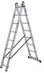 Krause Corda Aluminium-Mehrzweckleiter mit Dreifachfunktion 2x8 Sprossen