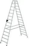MUNK Stehleiter mit ergo-pad beidseitig begehbar 2x14 Stufen