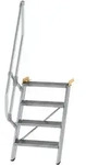 MUNK Treppe 60&deg; inkl. einen Handlauf, 600mm Stufenbreite, 4 Stufen