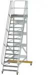 MUNK Plattformtreppe fahrbar 60&deg; Stufenbreite 1000mm 15 Stufen