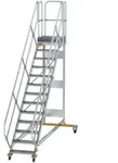 MUNK Plattformtreppe fahrbar 45&deg; Stufenbreite 600mm 13 Stufen