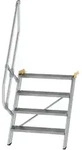MUNK Treppe 60&deg; inkl. einen Handlauf, 800mm Stufenbreite, 4 Stufen