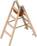 Layher 1053 Holzstehleiter nach &Ouml;-Norm Z1501 2x4 Sprossen