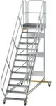 MUNK Plattformtreppe fahrbar 45&deg; Stufenbreite 800mm 13 Stufen