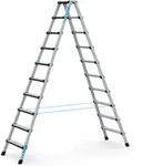 Zarges Comfortstep B Stehleiter mit gepolsterter Stufen-Vorderkante 2x10 Stufen