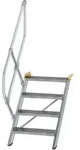MUNK Treppe 45&deg; inkl. einen Handlauf, 600mm Stufenbreite, 4 Stufen