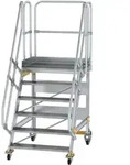 MUNK Plattformtreppe fahrbar 60&deg; Stufenbreite 1000mm 6 Stufen