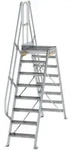 MUNK &Uuml;berstieg 60&deg; inkl. einen Handlauf, Stufenbreite 600mm, 2x8 Stufen