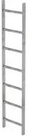 MUNK Schachtleiter Stahl verzinkt 400mm breit 7 Sprossen 1,96m lang