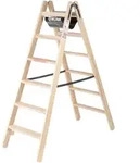 MUNK Holz Stufen-Stehleiter 2x6 Stufen