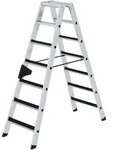 MUNK Stehleiter beidseitig begehbar mit clip-step 2x7 Stufen